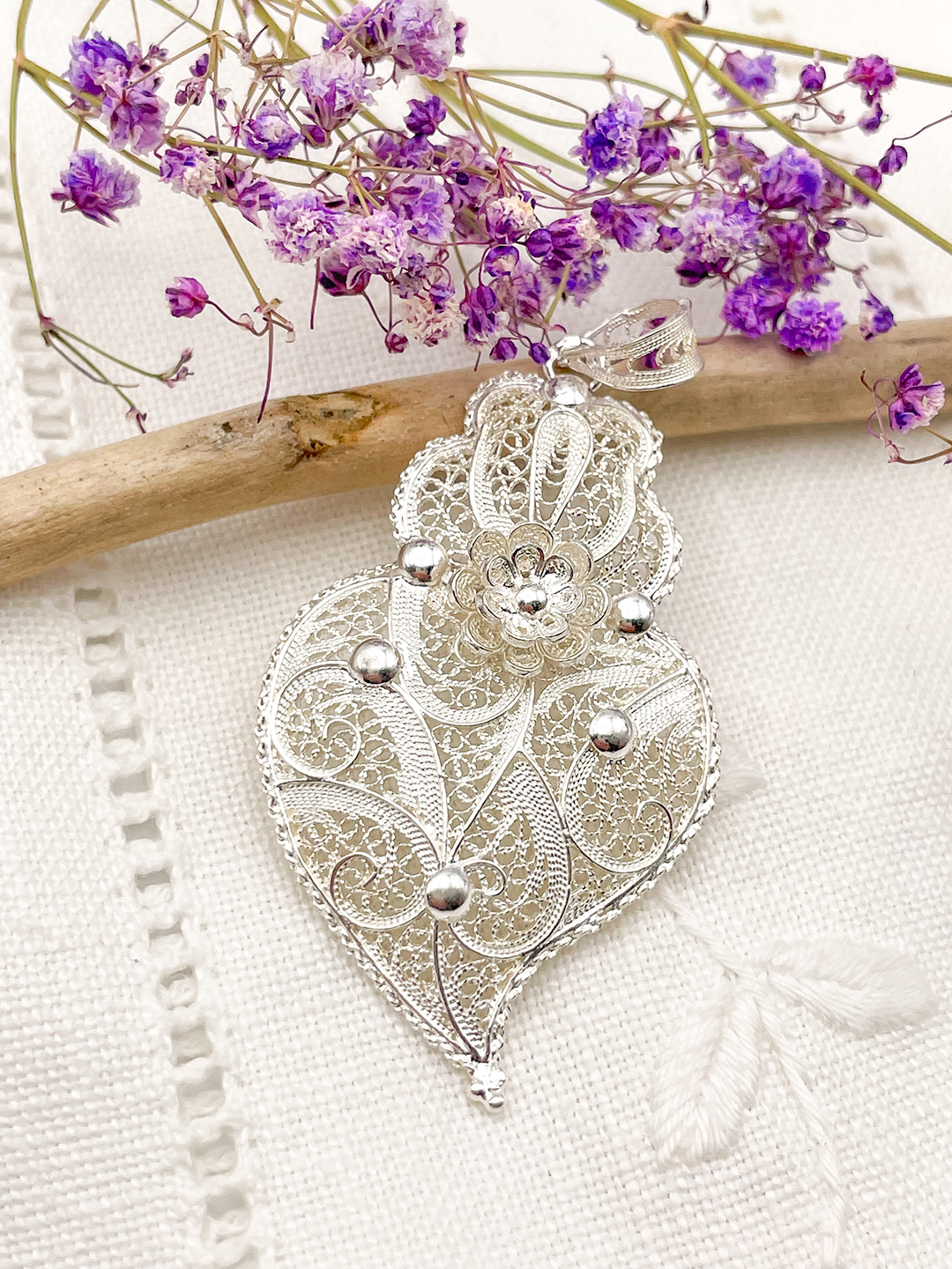 Pendentif coeur traditionnel Viana