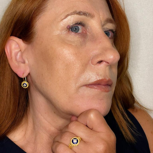 Brincos e Anel Caramujos