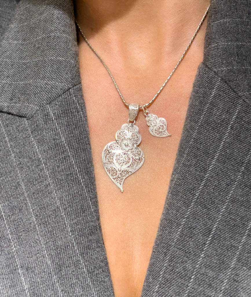 Pendentif coeur traditionnel Viana