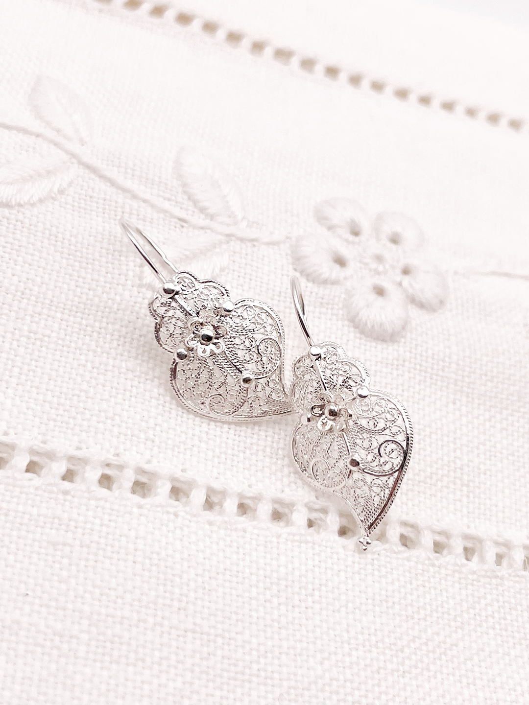 Boucles d'oreilles coeur Viana