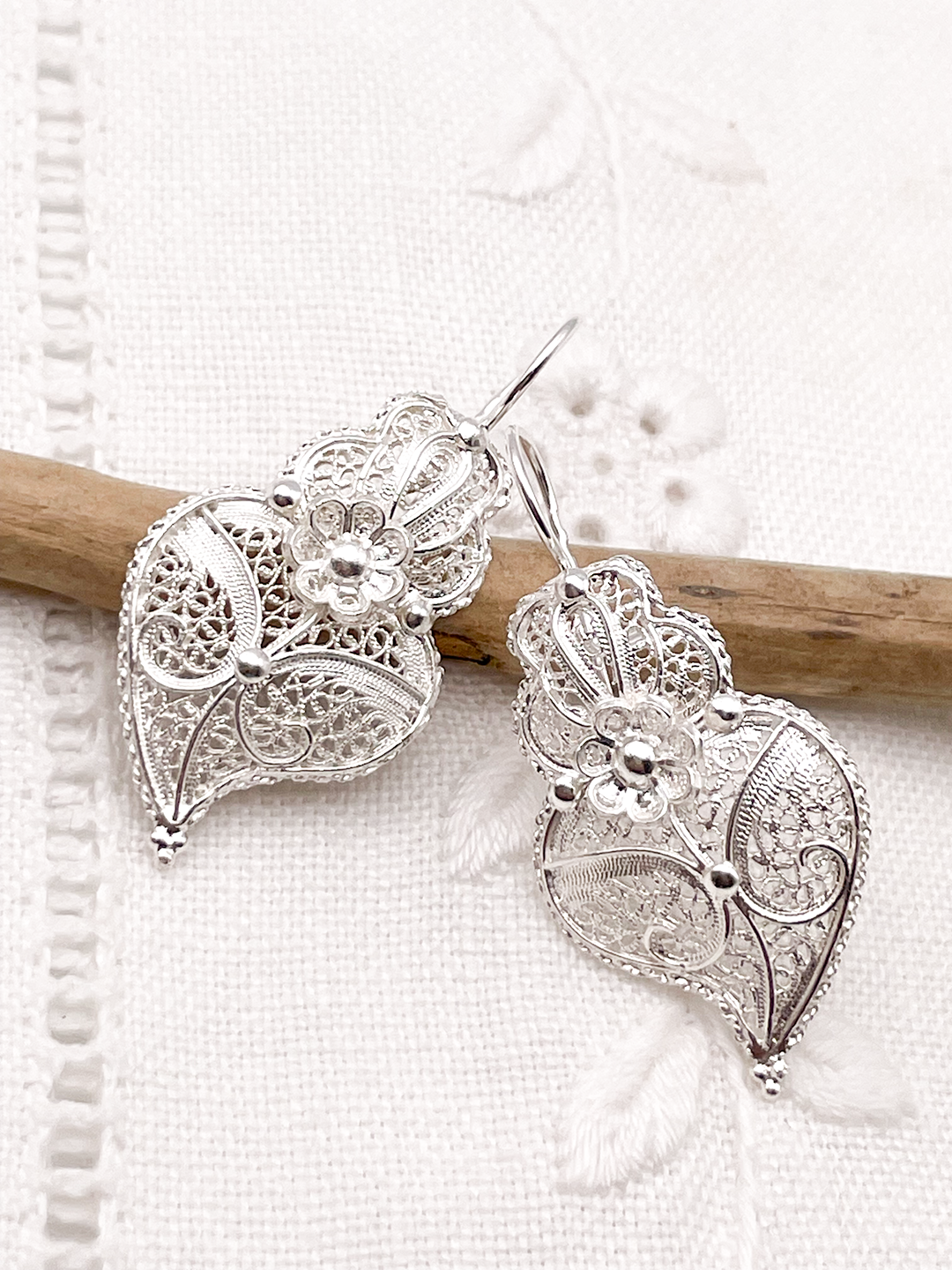 Boucles d'oreilles coeur Viana