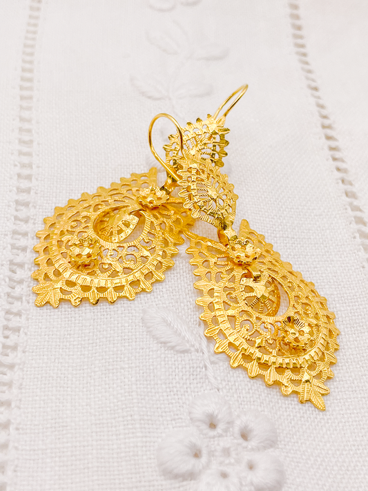 Boucles d'oreilles à la Reine
