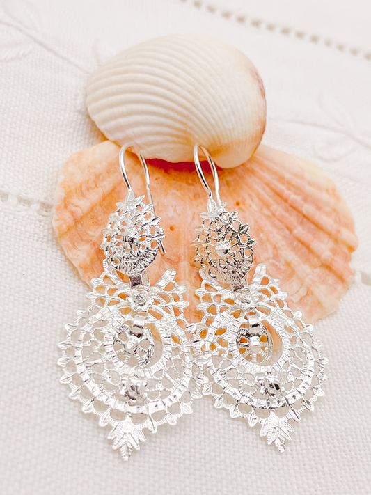 Boucles d'oreilles à la Reine