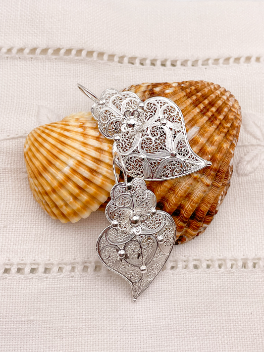 Boucles d'oreilles coeur Viana