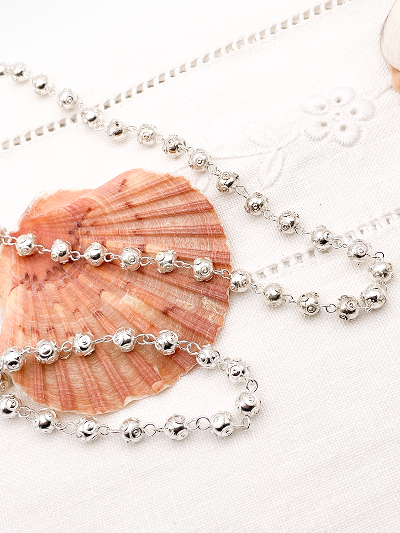 Ensemble collier et bracelet de perles Viana