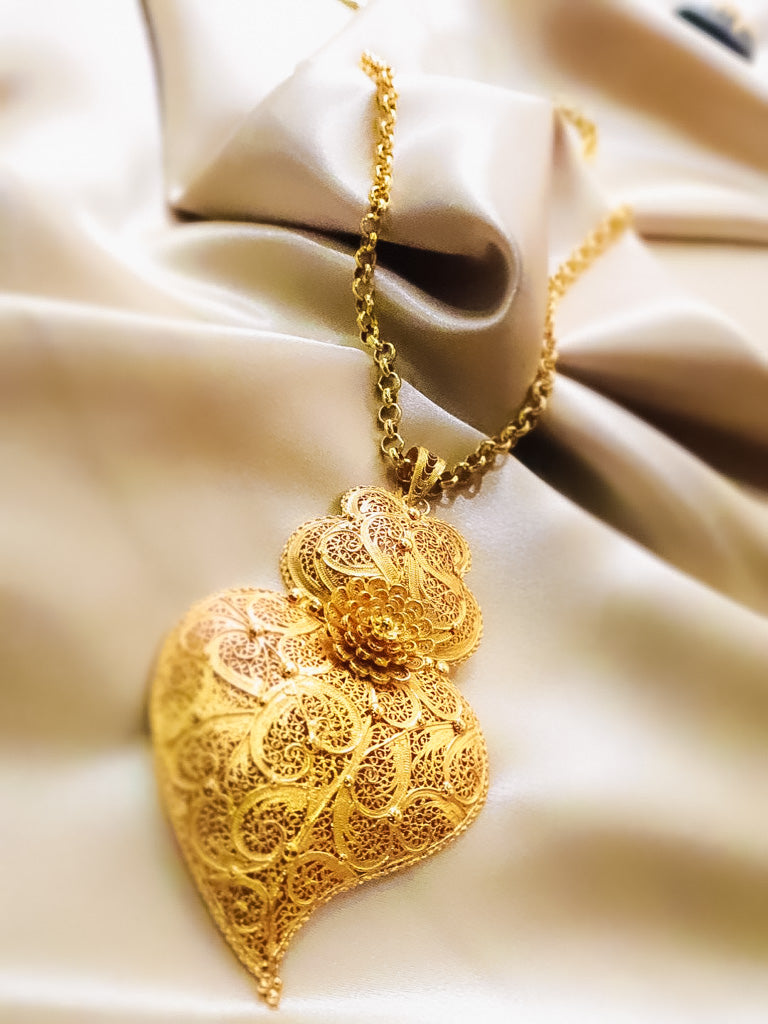 Pendentif coeur traditionnel Viana