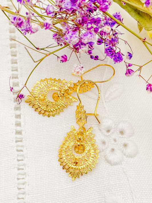 Boucles d'oreilles à la Reine